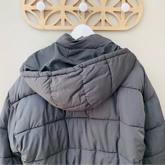 Urban Outfitters Zip Up Puffer Jacket Black Sz Medium - Picture 10 of 11